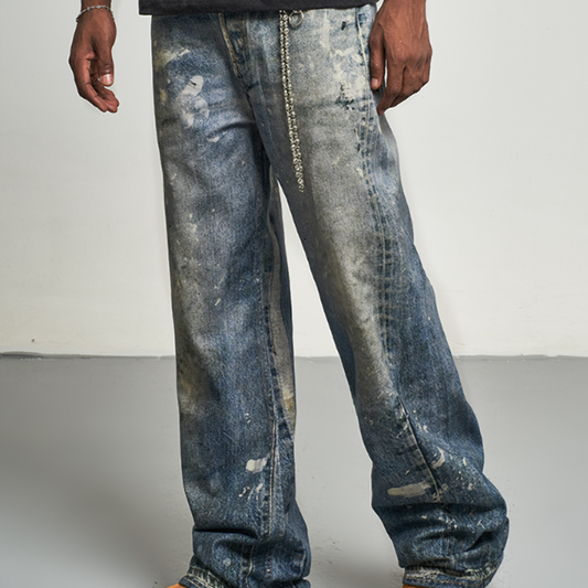 3D INK SPLASH JEANS I-0027