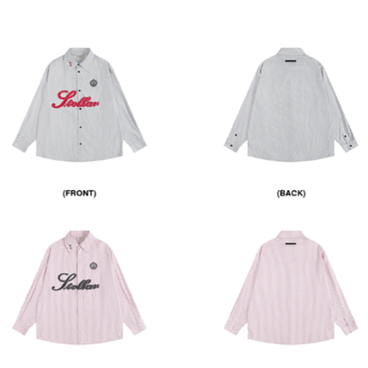 STRIPE LONG SLEEVE SHIRT I-0094