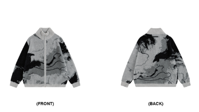 RETRO GRADIENT CARDIGAN JACKET