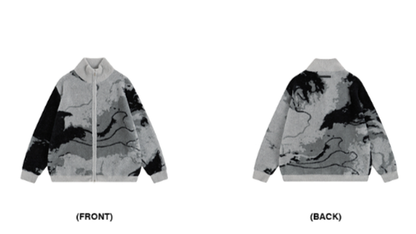 RETRO GRADIENT CARDIGAN JACKET