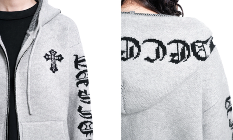 GOTHIC JACQUARD CARDIGAN I-0183