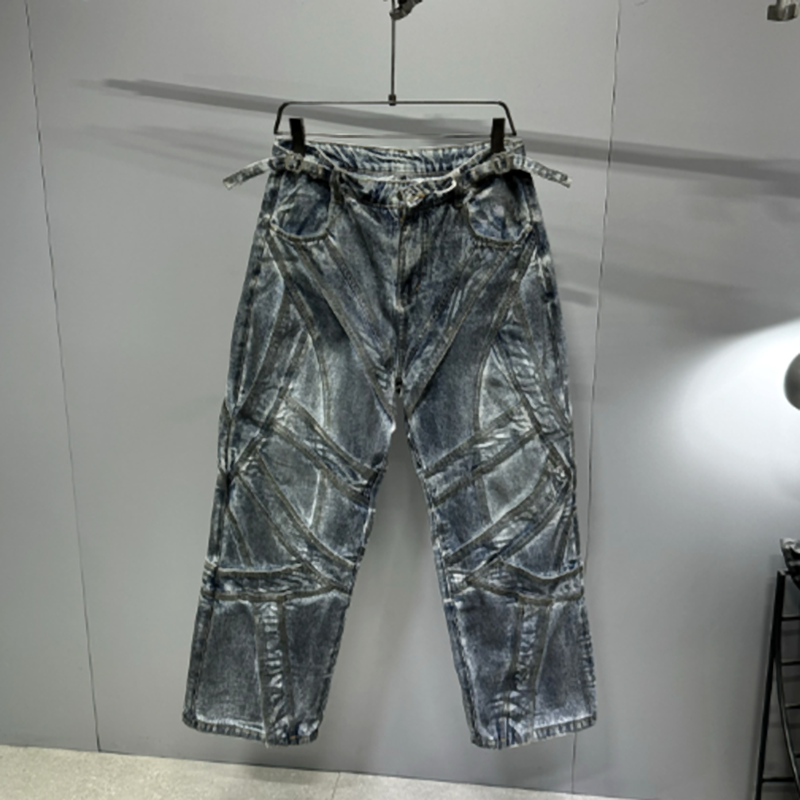 VINTAGE GANGSTER WIDE-LEG PANTS I-0150