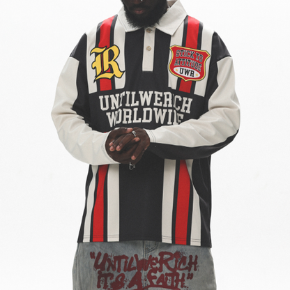 RETRO COLORBLOCK POLO SHIRT I-0003