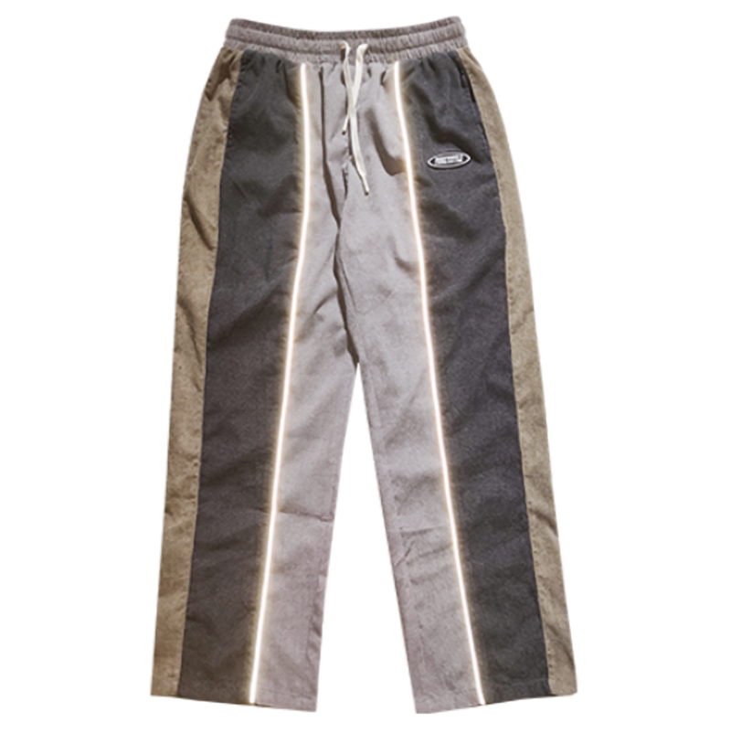 REFLECTIVE COLOR BLOCK PANTS I-0115