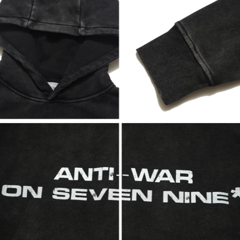 VINTAGE VELVET HOODED SWEATSHIRT I-0156