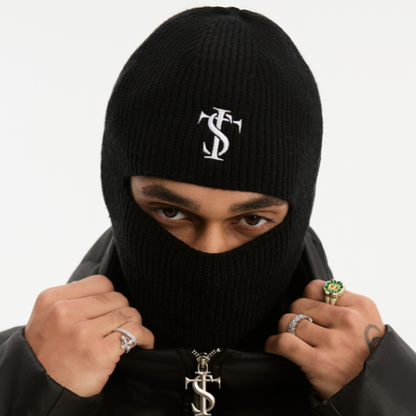 KNITTED BAKLAVA HAT WITH FACE MASK I-0046