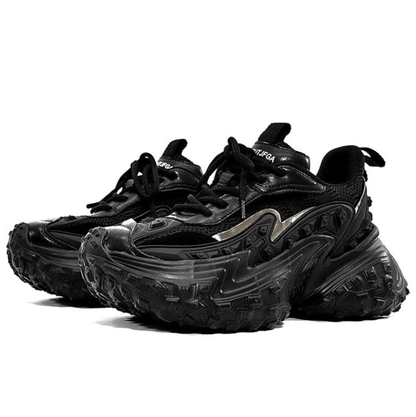 BLACK KNIGHTS THICK SOLE SNEAKERS I-0203