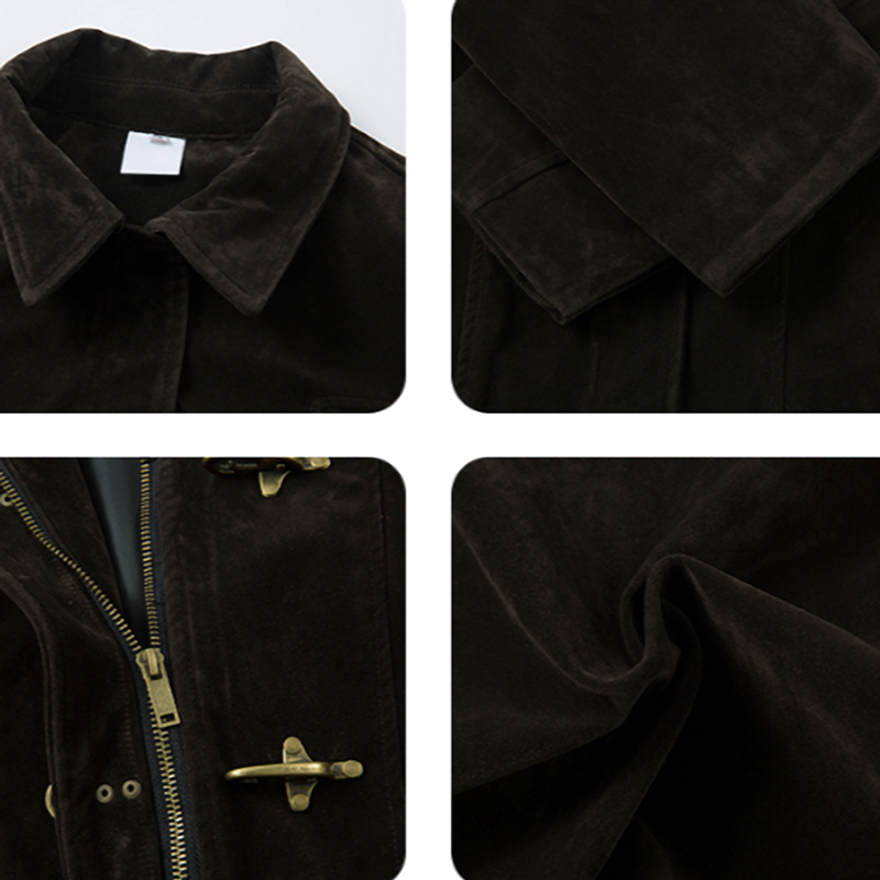 METALLIC SUEDE JACKET I-0058