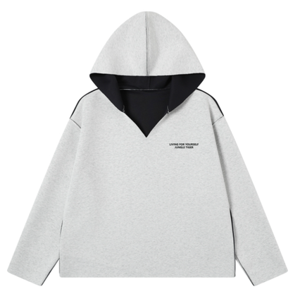 HEAVYWEIGHT V-NECK HOODED SWEATSHIRT I-0193