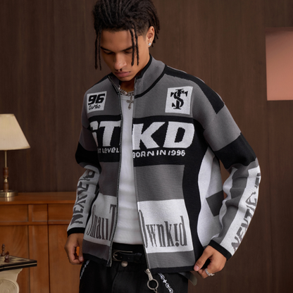 COLORFUL KNIT JACKET FOR ALL I-0054