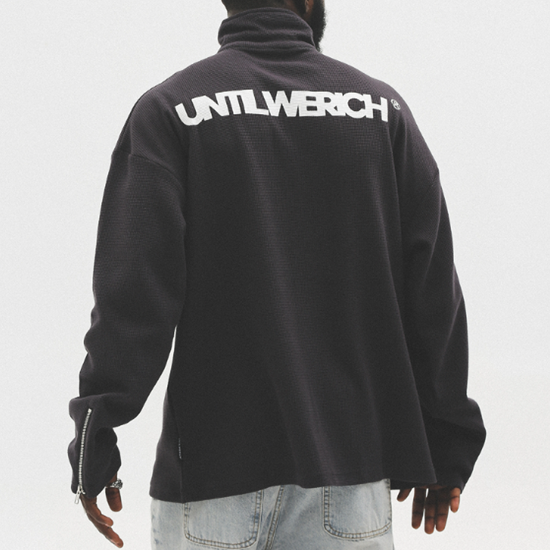 LOOSE HALF-ZIP SWEAT SHIRTI-0010