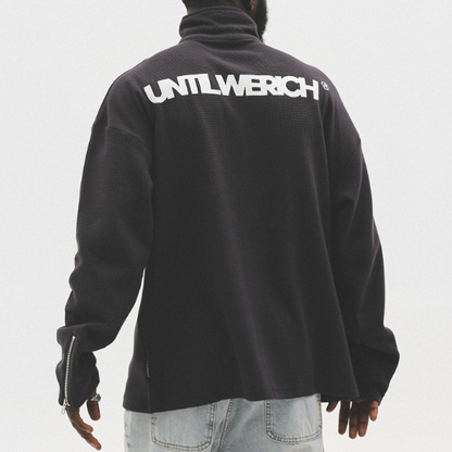 LOOSE HALF-ZIP SWEAT SHIRTI-0010