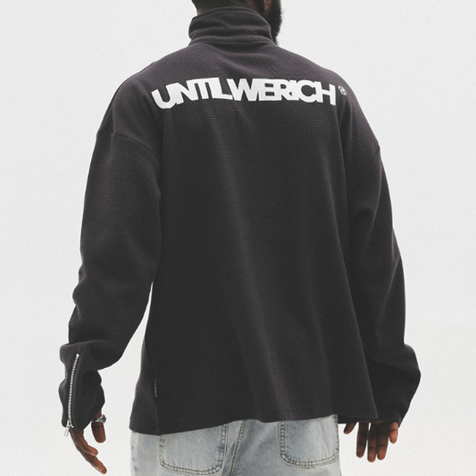 LOOSE HALF-ZIP SWEAT SHIRTI-0010