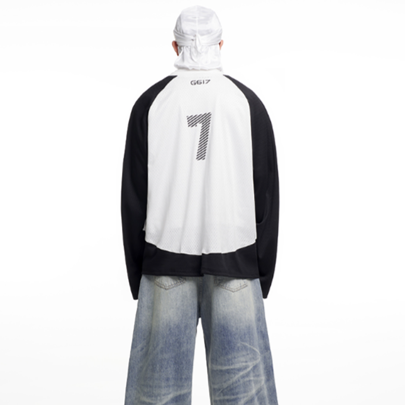 V-NECK STRIPED HOCKEY SHIRT I-0022