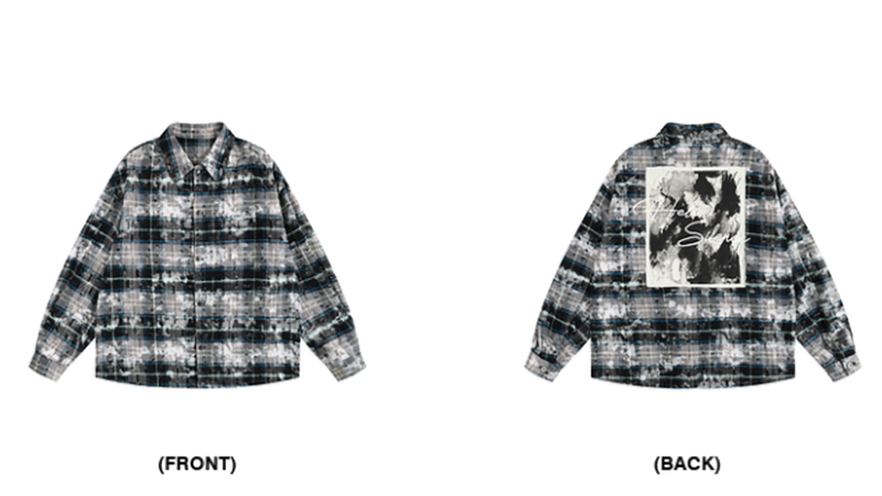 HEAVY DAMAGE EMBROIDERY SHIRT I-0085