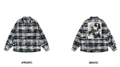 HEAVY DAMAGE EMBROIDERY SHIRT I-0085