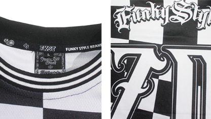 PLAID HIP-HOP LONG SLEEVE TEE I-0118