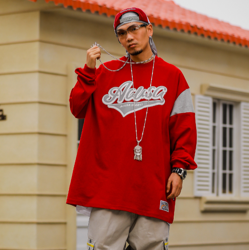 RETRO HIP-HOP COLORBLOCK TEE I-0125