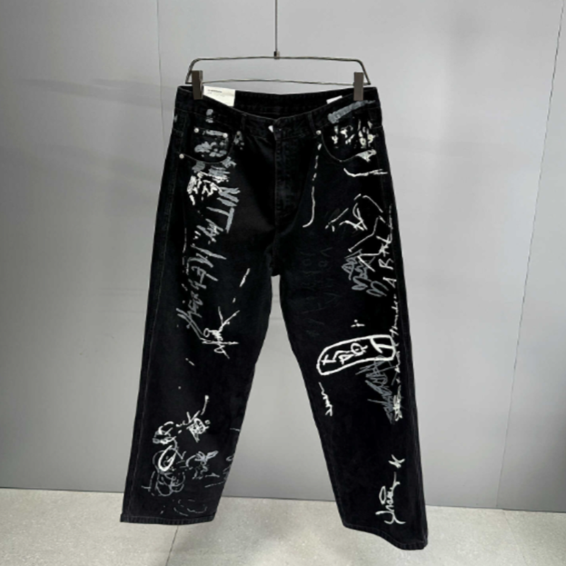 URBAN GRAFFITI WIDE LEG PANTS I-0153