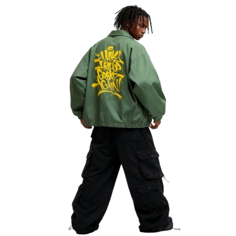 RETRO HIP-HOP COACH JACKET I-0107