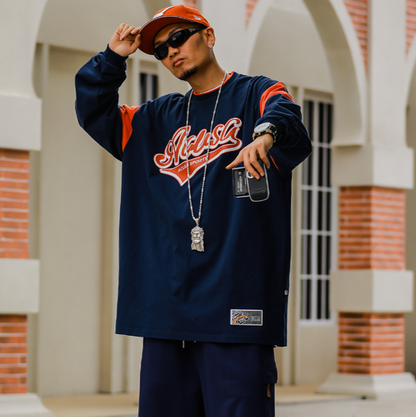 RETRO HIP-HOP COLORBLOCK TEE I-0125