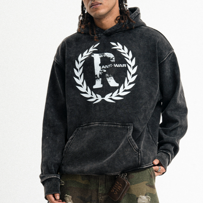 VINTAGE STYLE HOODED SWEATSHIRT I-0155