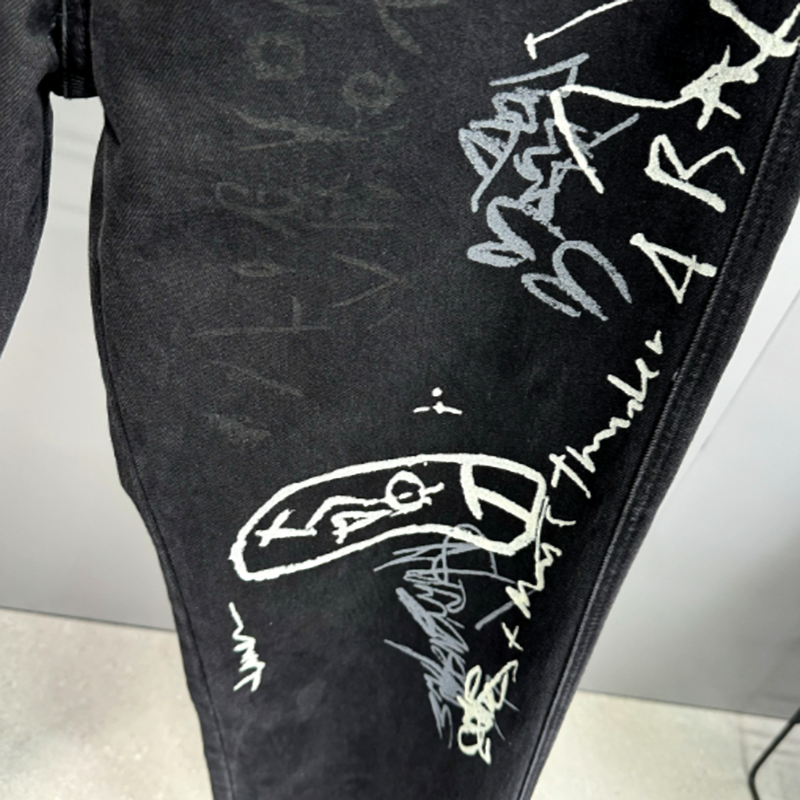 URBAN GRAFFITI WIDE LEG PANTS I-0153