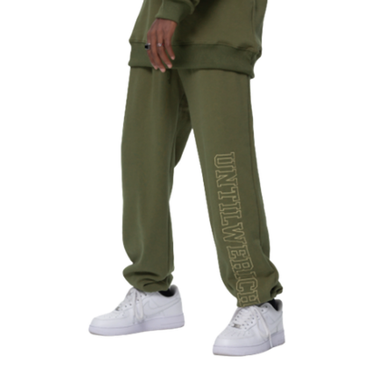 EMBROIDERED TERRY SWEATPANTS I-0016