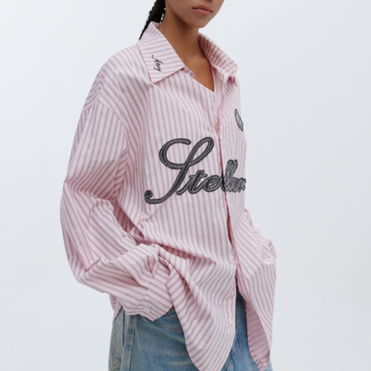 STRIPE LONG SLEEVE SHIRT I-0094