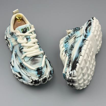 BREATHABLE MESH POP COLOR SHOES I-0223