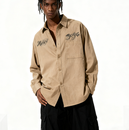 VINTAGE CHICANO TATTOO WORK SHIRT I-0170