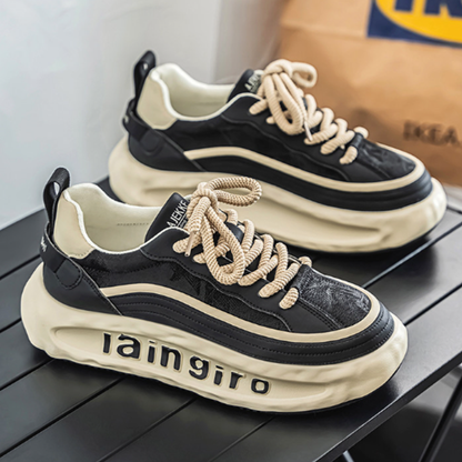 AUTUMN LEATHER DAD SNEAKERS I-0212