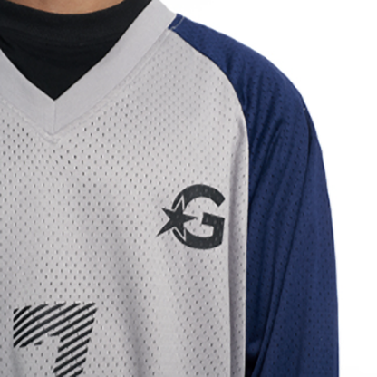 V-NECK STRIPED HOCKEY SHIRT I-0022