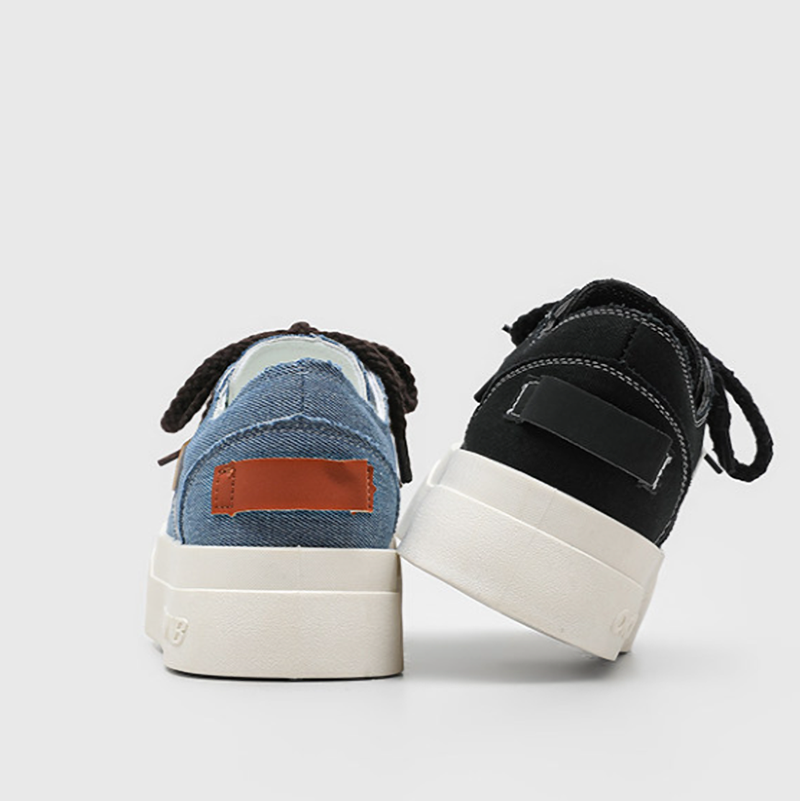 DENIM PLATFORM SNEAKERS I-0247