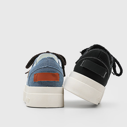 DENIM PLATFORM SNEAKERS I-0247