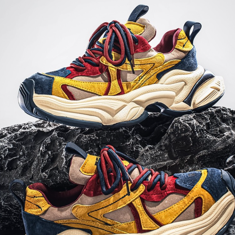 RETRO LUXE CASUAL SNEAKERS I-0217