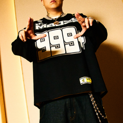 RETRO HOCKEY JERSEY SWEATSHIRT I-0198