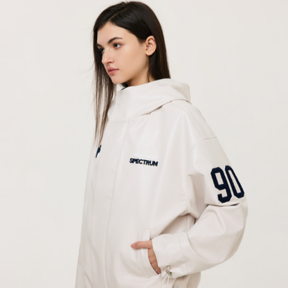 RETRO EMBROIDERED HOODED JACKET I-0076