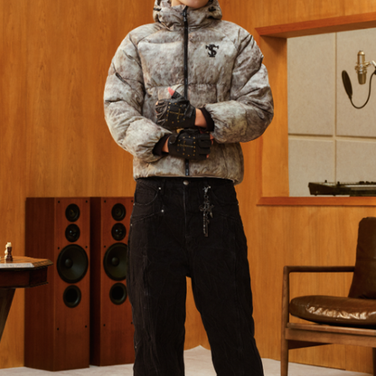 RETRO TIE-DYE HOODIE JACKET I-0141