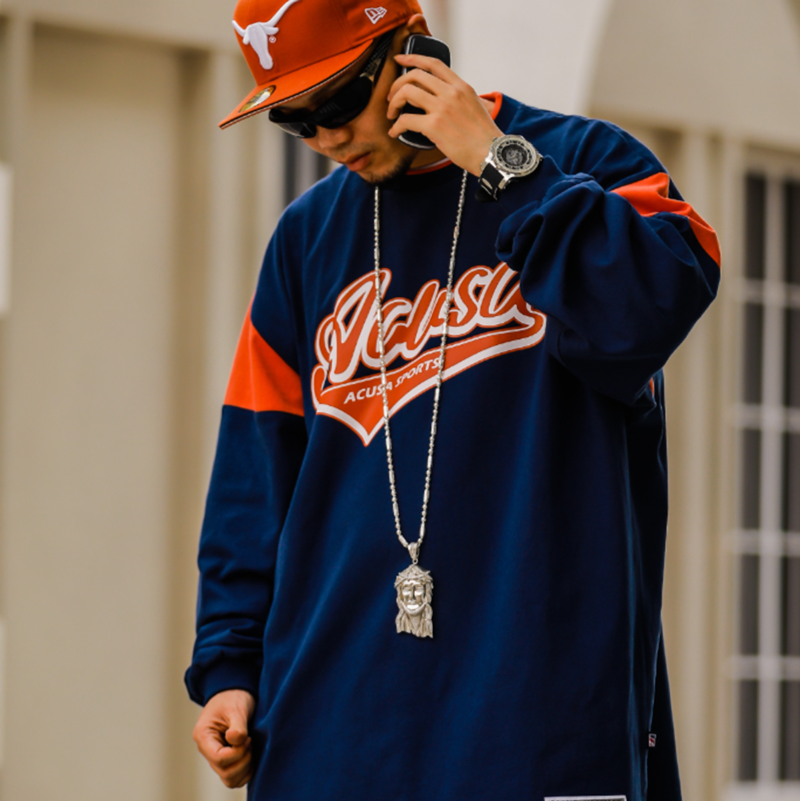 RETRO HIP-HOP COLORBLOCK TEE I-0125