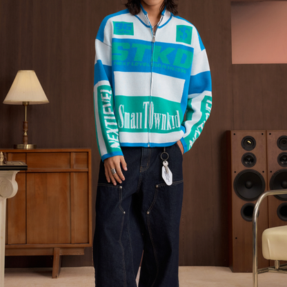 COLORFUL KNIT JACKET FOR ALL I-0054