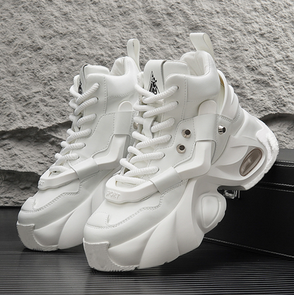 HIGH-TOP LACE-UP DAD SNEAKERS I-0189