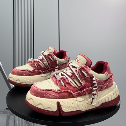 CASUAL THICK-SOLED SHOES I-0186