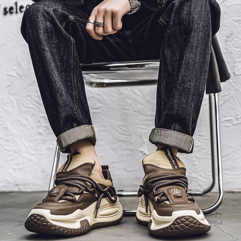 STYLISH THICK-BOTTOM SNEAKERS I-0207