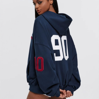 RETRO EMBROIDERED HOODED JACKET I-0066