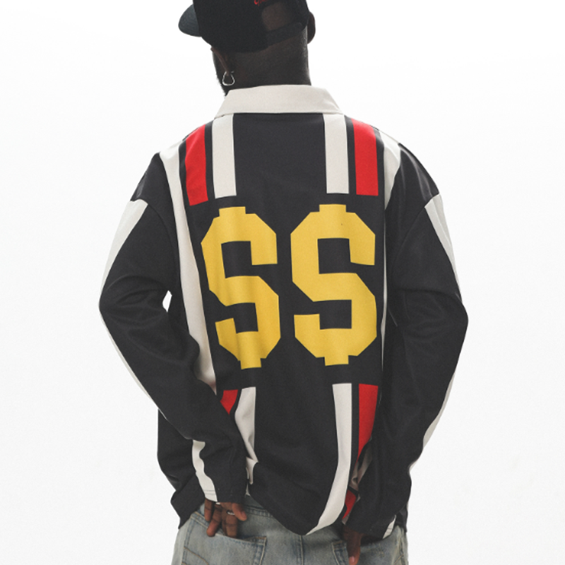 RETRO COLORBLOCK POLO SHIRT I-0003