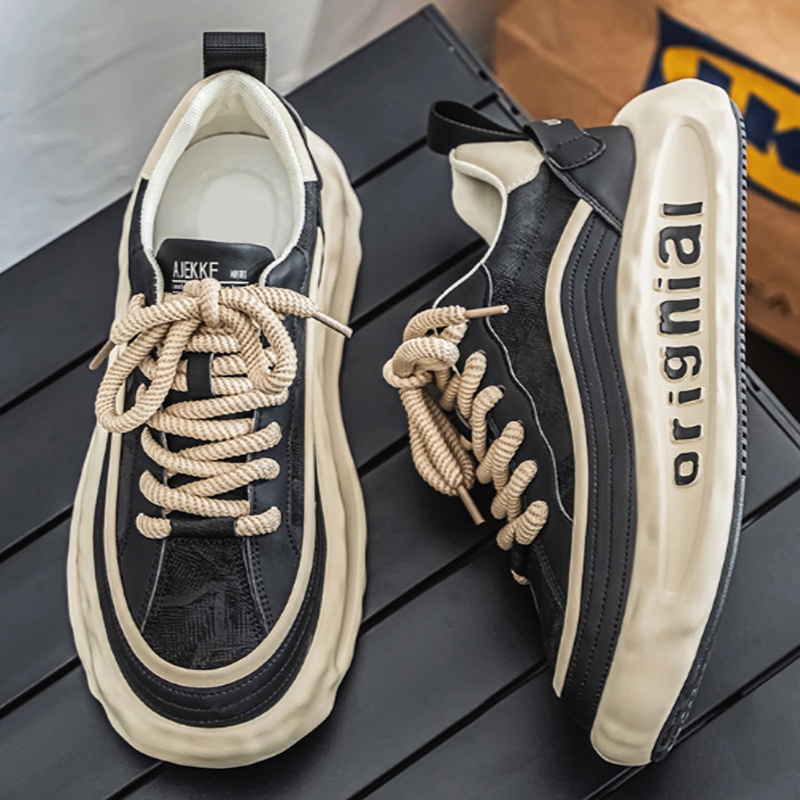 AUTUMN LEATHER DAD SNEAKERS I-0212