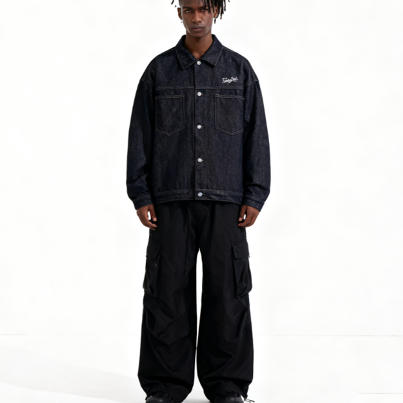 RETRO GRAFFITI DENIM JACKET I-0172