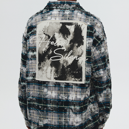 HEAVY DAMAGE EMBROIDERY SHIRT I-0085
