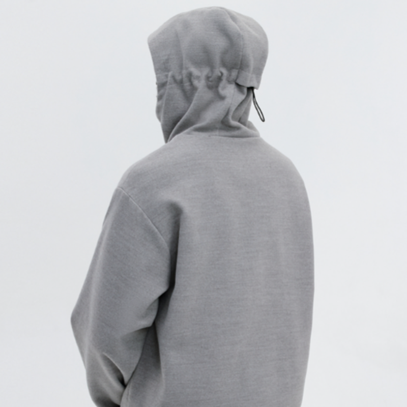 HEAVYWEIGHT TWEED HOODIE JACKET I-0077